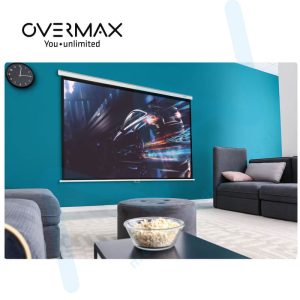 Ecran de Projection Vidéo Semi automatique Overmax 100″